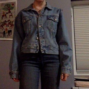 Medium wash denim jacket